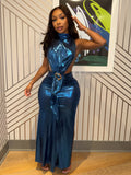 Blue magic dress