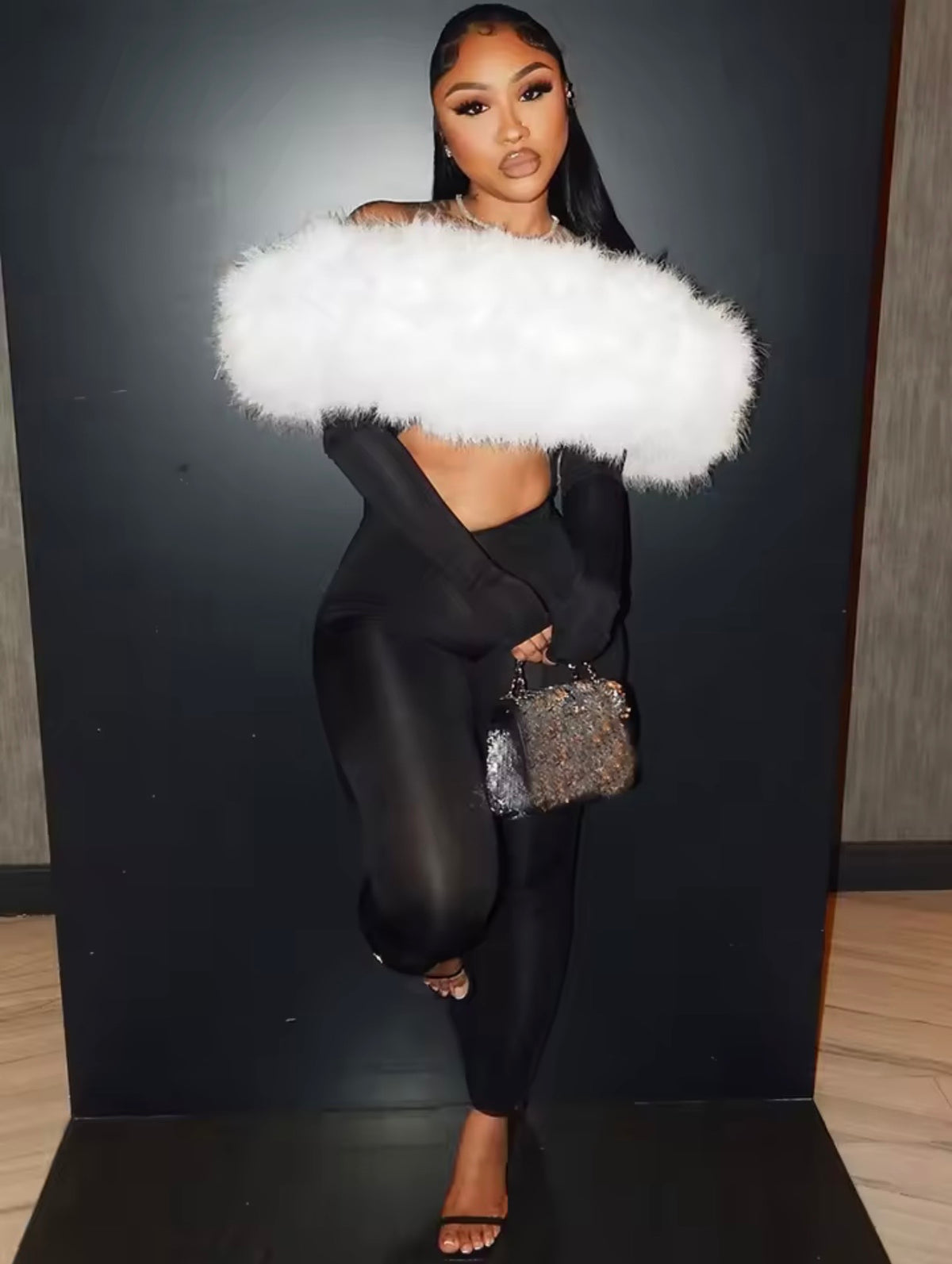 Galore jumpsuit (black/white)