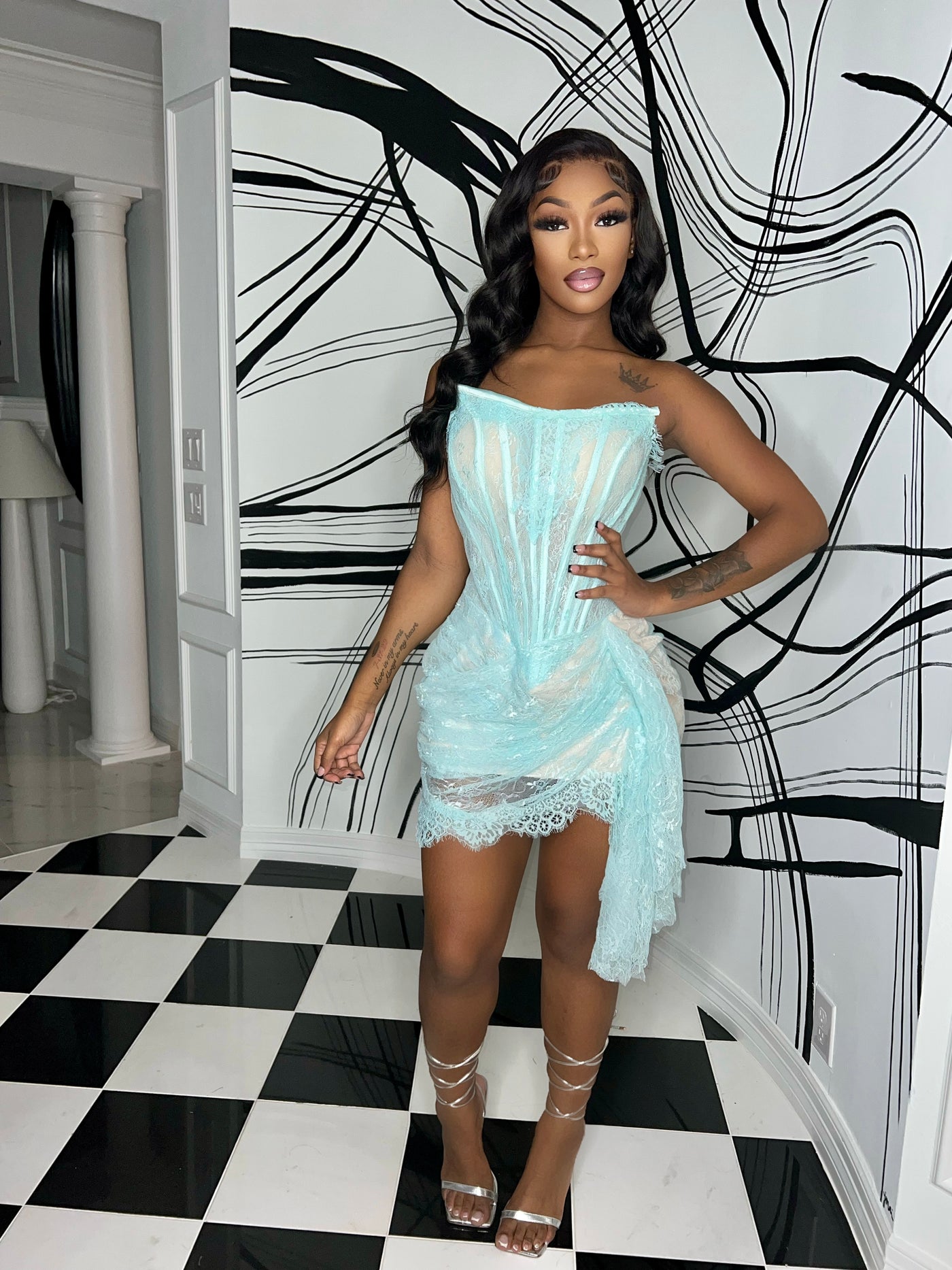 Tinkerbell dress w/gloves – Aw'Chic